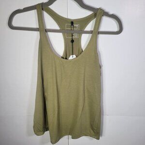 Universal Standard Game Olive Racerback Tank Top Lightweight Blend Sz 4XS (00/0)
